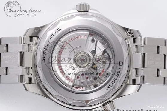 0428 Thermal Seamaster Diver 300M ZF 1:1 Best Edition Blue Ceramic White Dial on SS Bracelet A 7733